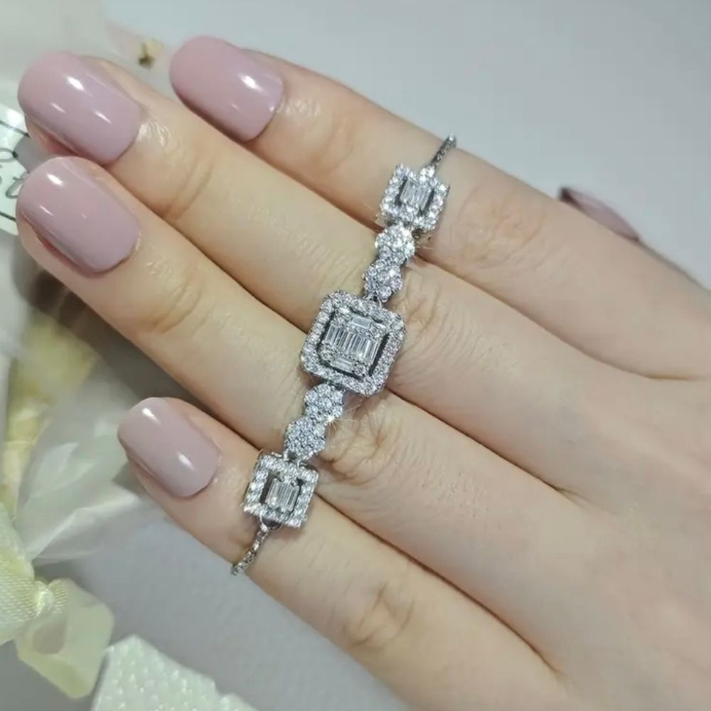 Silver Diamond Bracelet